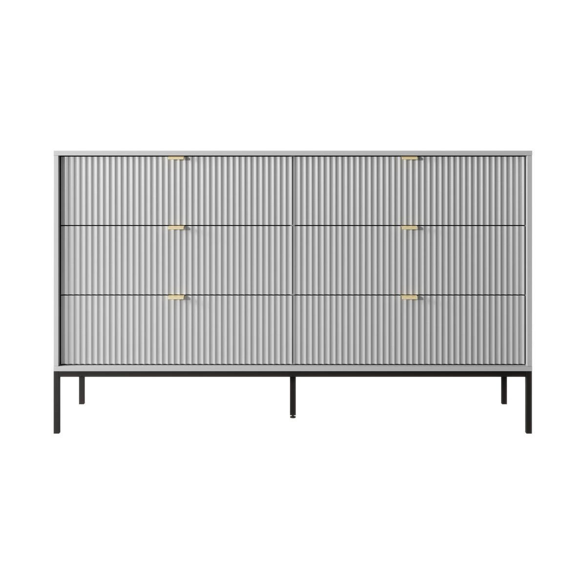 KOMMODE – NKS154 – 154 cm – NOVA – Grau - Grau, Holzwerkstoff (154/91/39cm) - hi-markt