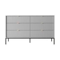 KOMMODE – NKS154 – 154 cm – NOVA – Grau - Grau, Holzwerkstoff (154/91/39cm) - hi-markt