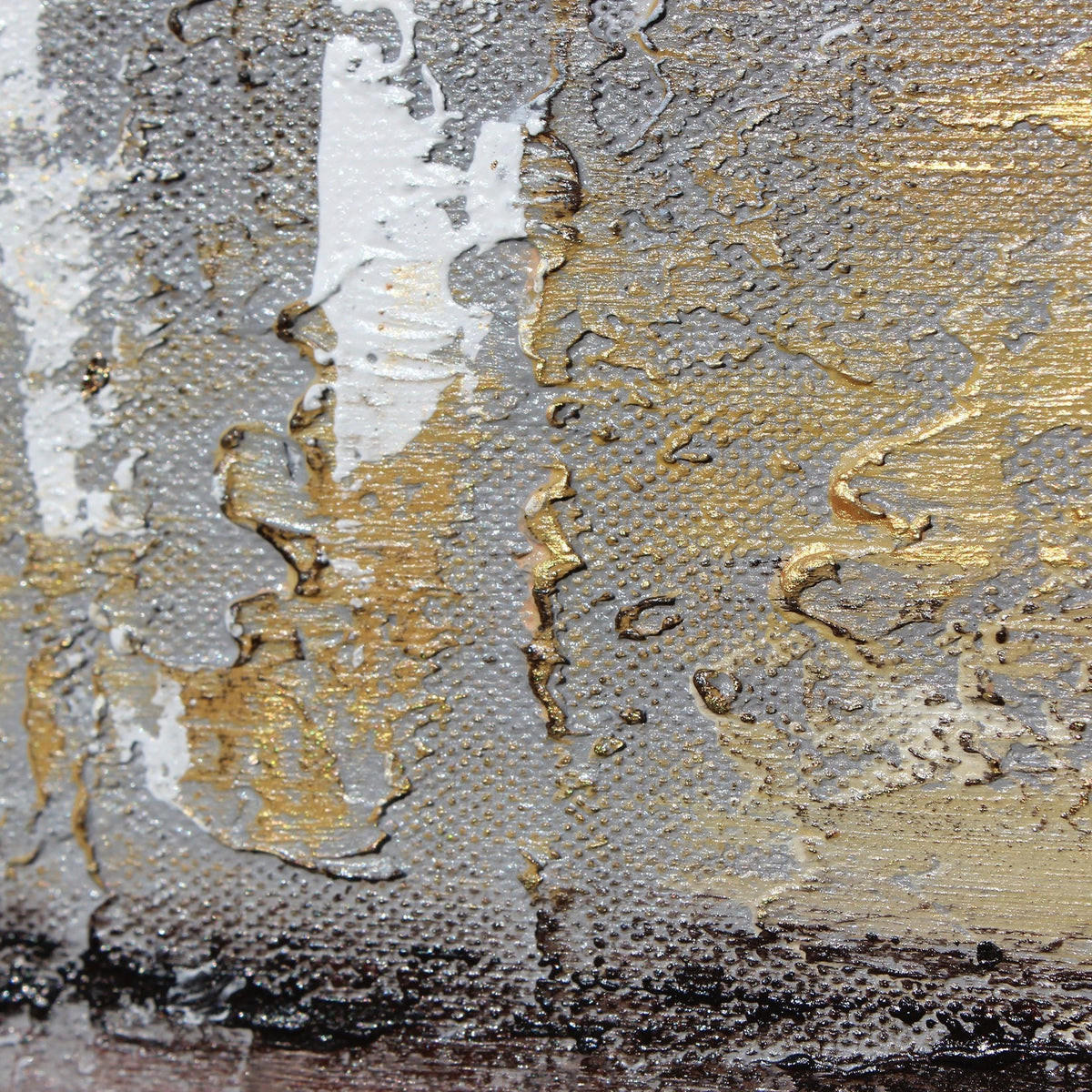GEMÄLDE Goldene Abstraktion auf Keilrahmen 100x50 cm - Goldfarben, Holz (100/50cm) - YS-art gallery