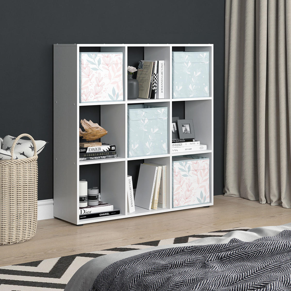 DĚLICÍ STĚNA Nove Bílá - bílá, kompozitní dřevo (104/108/29cm) - Vicco