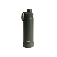 THERMOSFLASCHE Lunare Khaki 660 ml - Grün, Metall (0.66L) - Homla