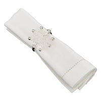 SERVIETTENRINGE Schneeflocke 2er-Set - Silberfarben, Metall (4.5/5/5.5cm) - Atmosphera Createur d´interieur