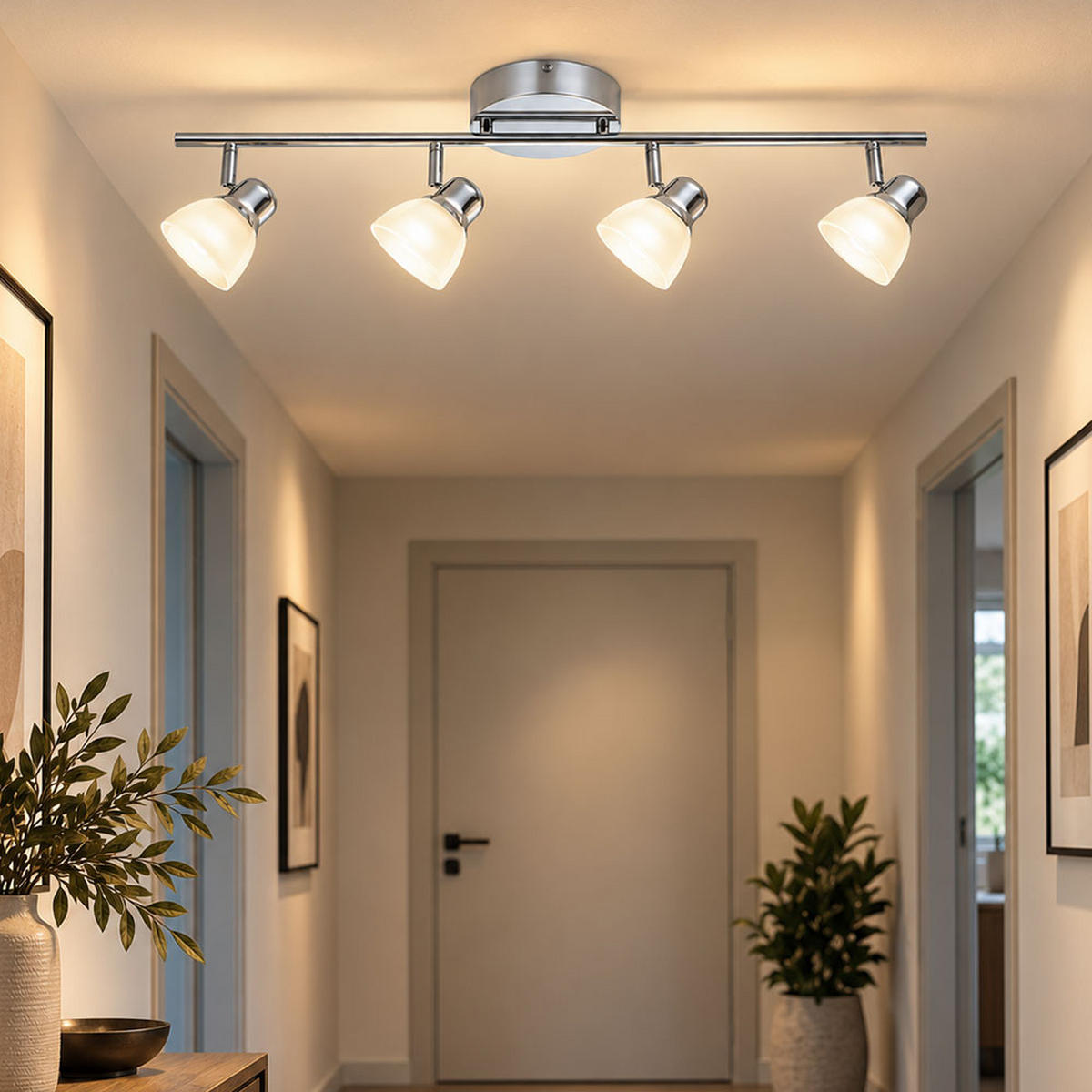 LED DECKENLEUCHTE Tordara Silber Chrom - Silberfarben, Metall (69/10/20cm)