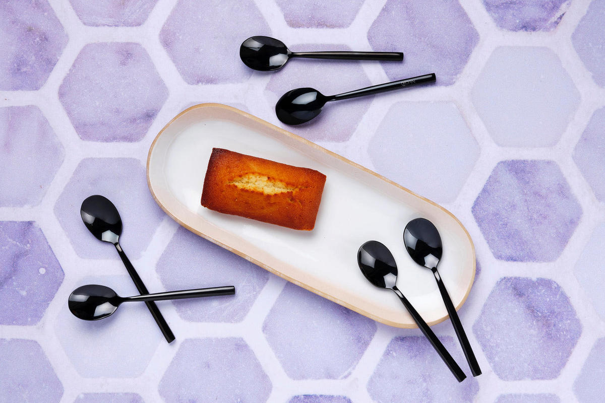 LÖFFEL 6er-Set Nils - Schwarz - Schwarz, Metall - Björn