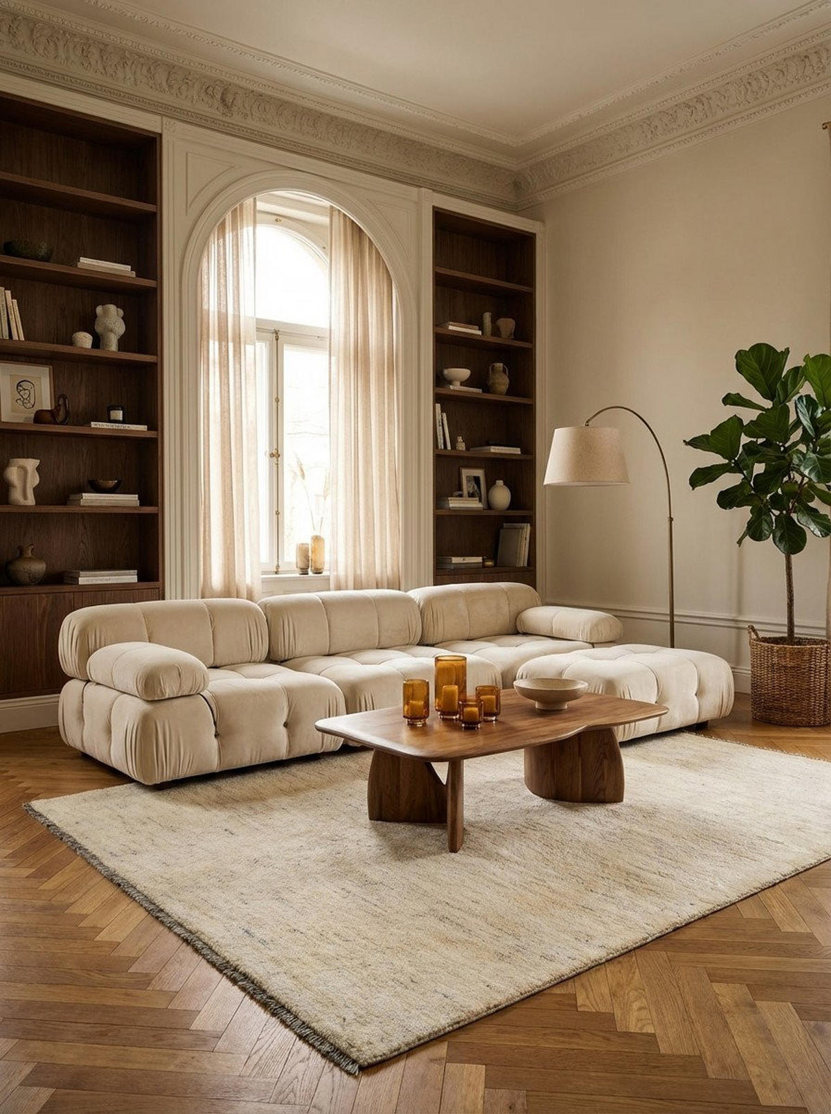 TEPPICH Gabbeh Beige 204/157 cm Schurwolle - Beige, Textil (157/204cm) - Looma