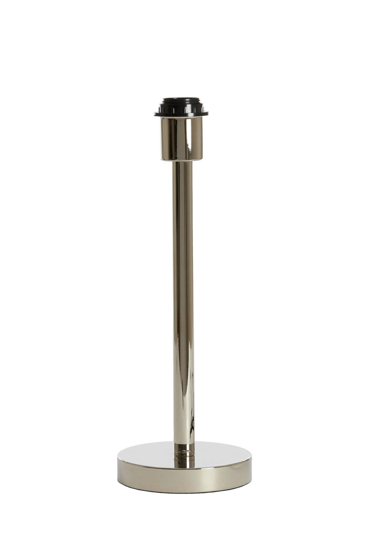 LAMPENFUSS Washington Silber Ø14/39,5 cm - Chromfarben, Metall (14/14/39.5cm) - Light & Living