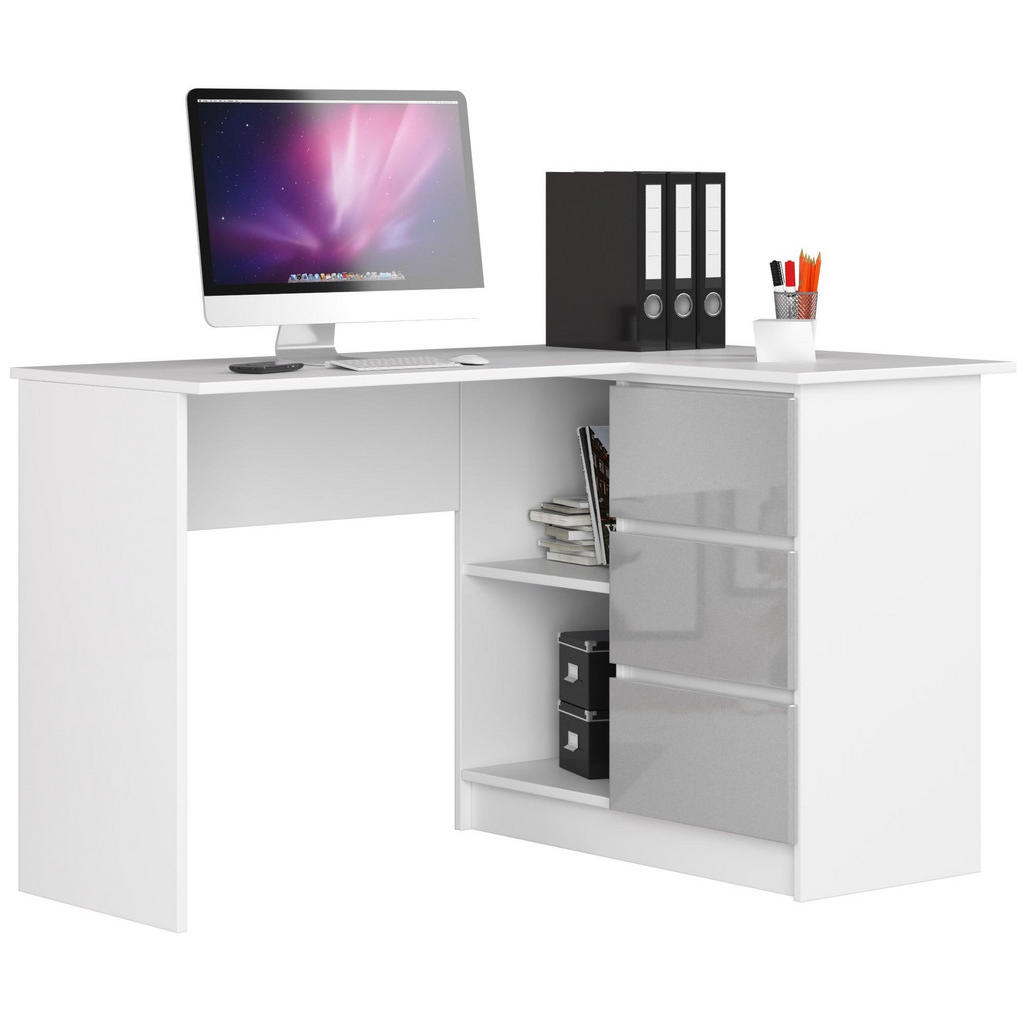 RAUMHIRSCH FURNITURE PSACÍ STŮL Bílý, lesklý metalický 77/124/85