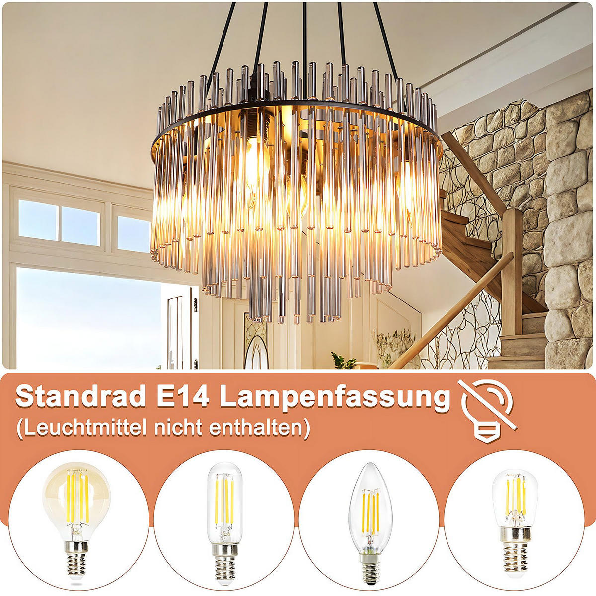 PENDELLEUCHTE BERLEBURG Ⅲ 15/40/150 cm - Schwarz, Metall (15/40/150cm) - Nettlife