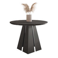 AUSZIEHTISCH FORTE 120/76 cm, Schwarz / Grigia Pietra (Steingrau) - Schwarz/Grau, Holzwerkstoff/Metall (120/120/76cm) - Idohome