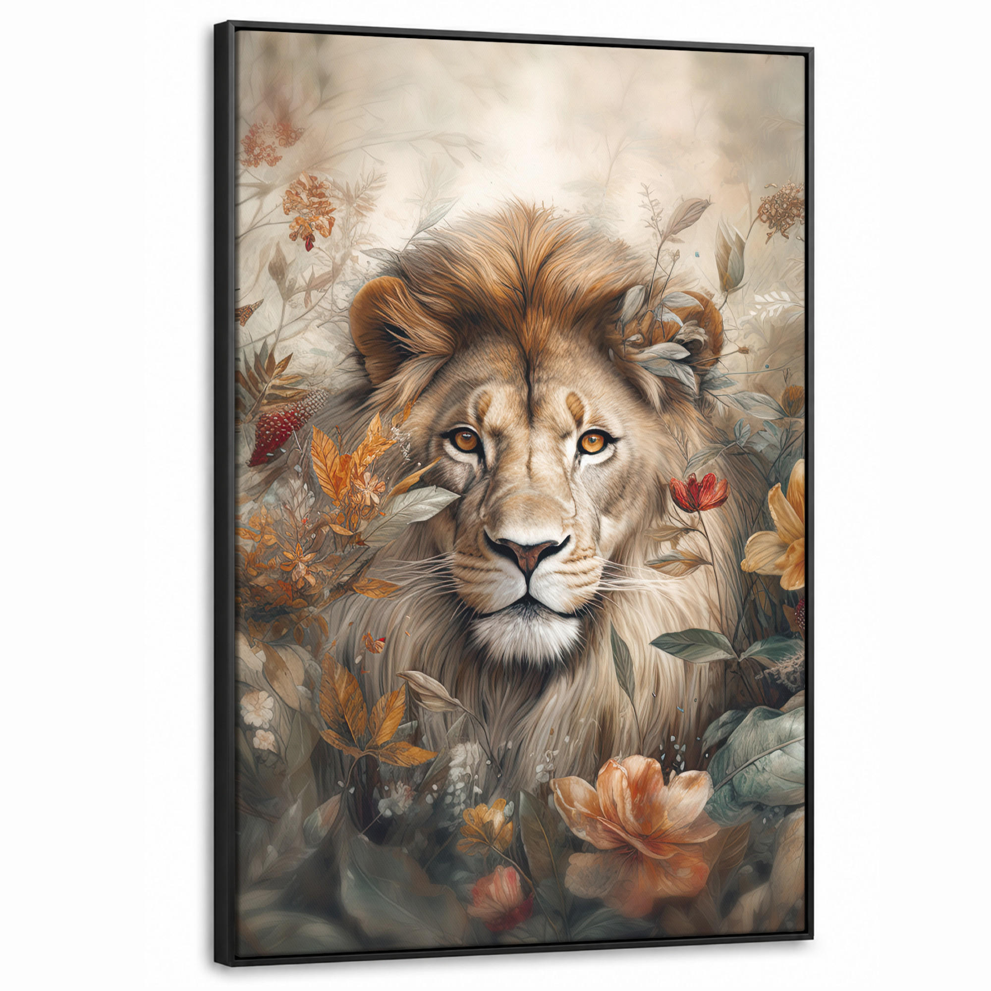 MuchoWow Leinwand Beige 90x140 cm