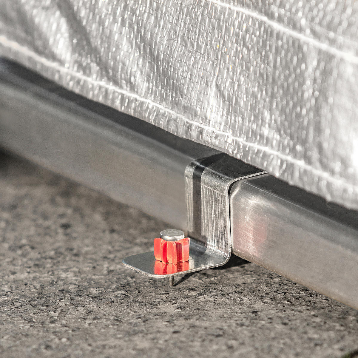 FAHRRADGARAGE Silber-Aluminium - Silberfarben, Metall (120/163/176cm) - SoBuy