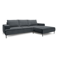 ECKSOFA May Anthrazit 275 × 44 × 173 cm - Anthrazit, Textil (275/44/173cm) - Pillovely