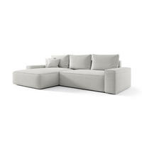 ECKSOFA Walken Mit Schlaffunktion - Weiß, Holzwerkstoff/Textil (280/185cm) - Fun Möbel