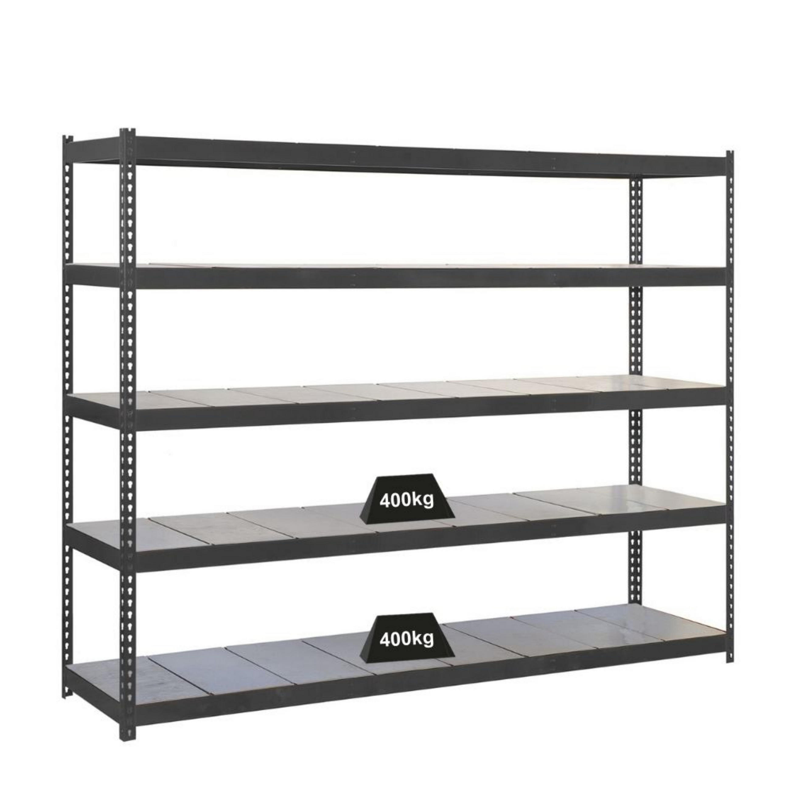SCHWERLASTREGAL METAL BEAST FIVE | HxBxT 200x240x75cm | Fachlast 400kg | Anthrazit - Anthrazit, Metall (240/200/75cm) - PROREGAL