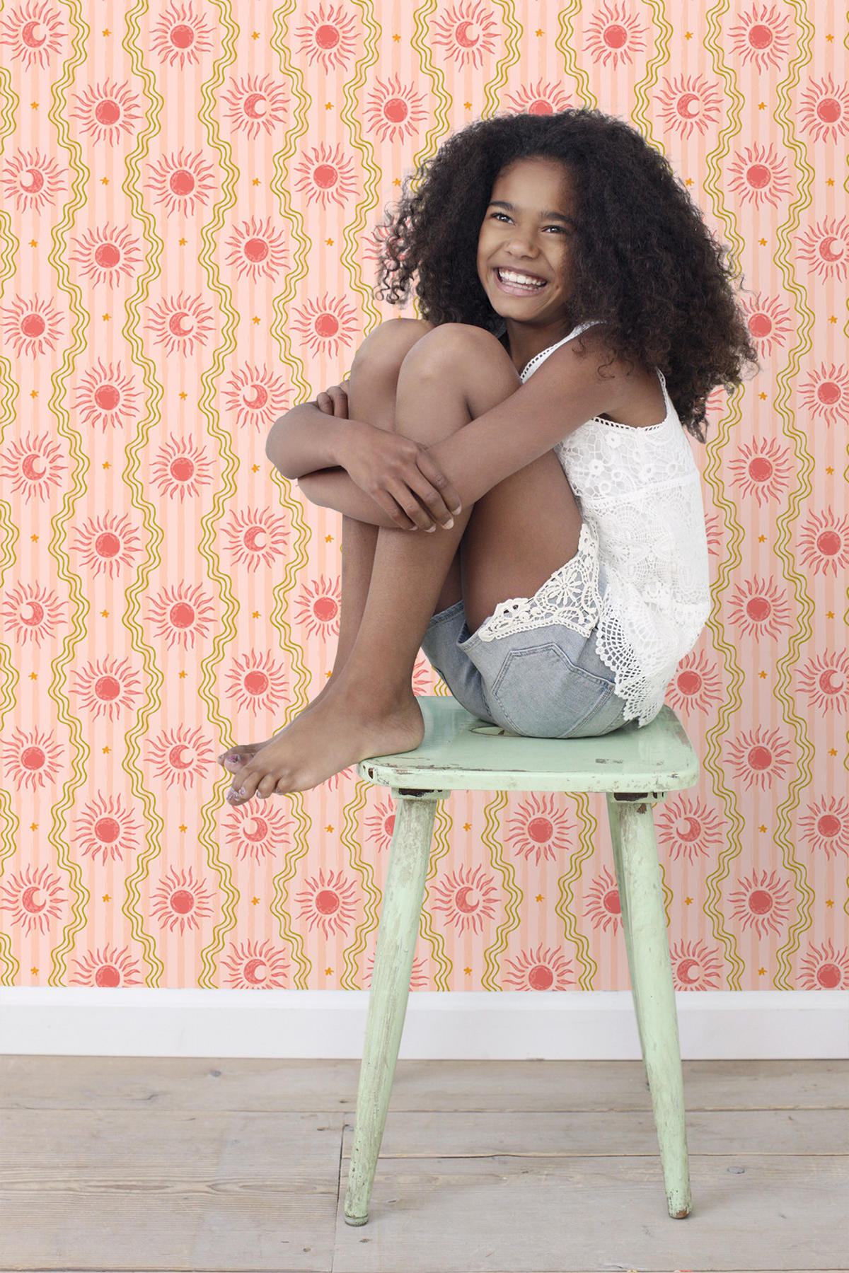 TAPETE Retro-Ornamente 50 x 900 cm - Pink, Papier (50/0.1cm) - ESTAhome