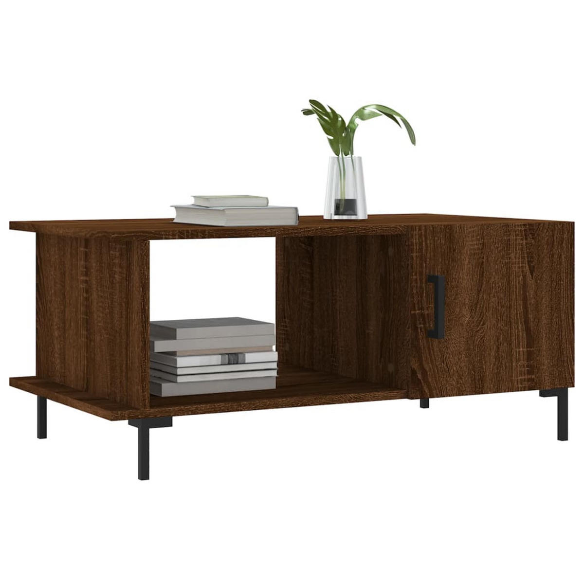 COUCHTISCH Braun Eichen-Optik 90x50x40 cm Holzwerkstoff - Braun, Holzwerkstoff (50/90/40cm) - furnicato