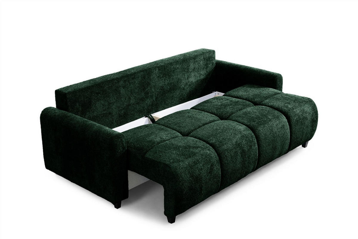 SCHLAFSOFA Giana - Grün, Holzwerkstoff/Textil (230/100/100cm) - Fun Möbel