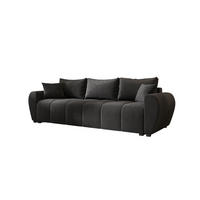 SOFA MOLISA mit Schlaffunktion ITAKA 27 mit Stauraum - Grau, Textil (86/82/246cm) - Bedante