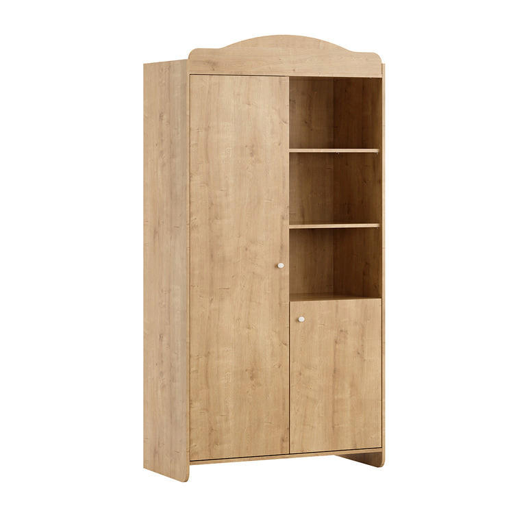 SCHRANK 2 Türen Megeve Holz - Braun, Holzwerkstoff (100/199/50.1cm) - Petits-meubles