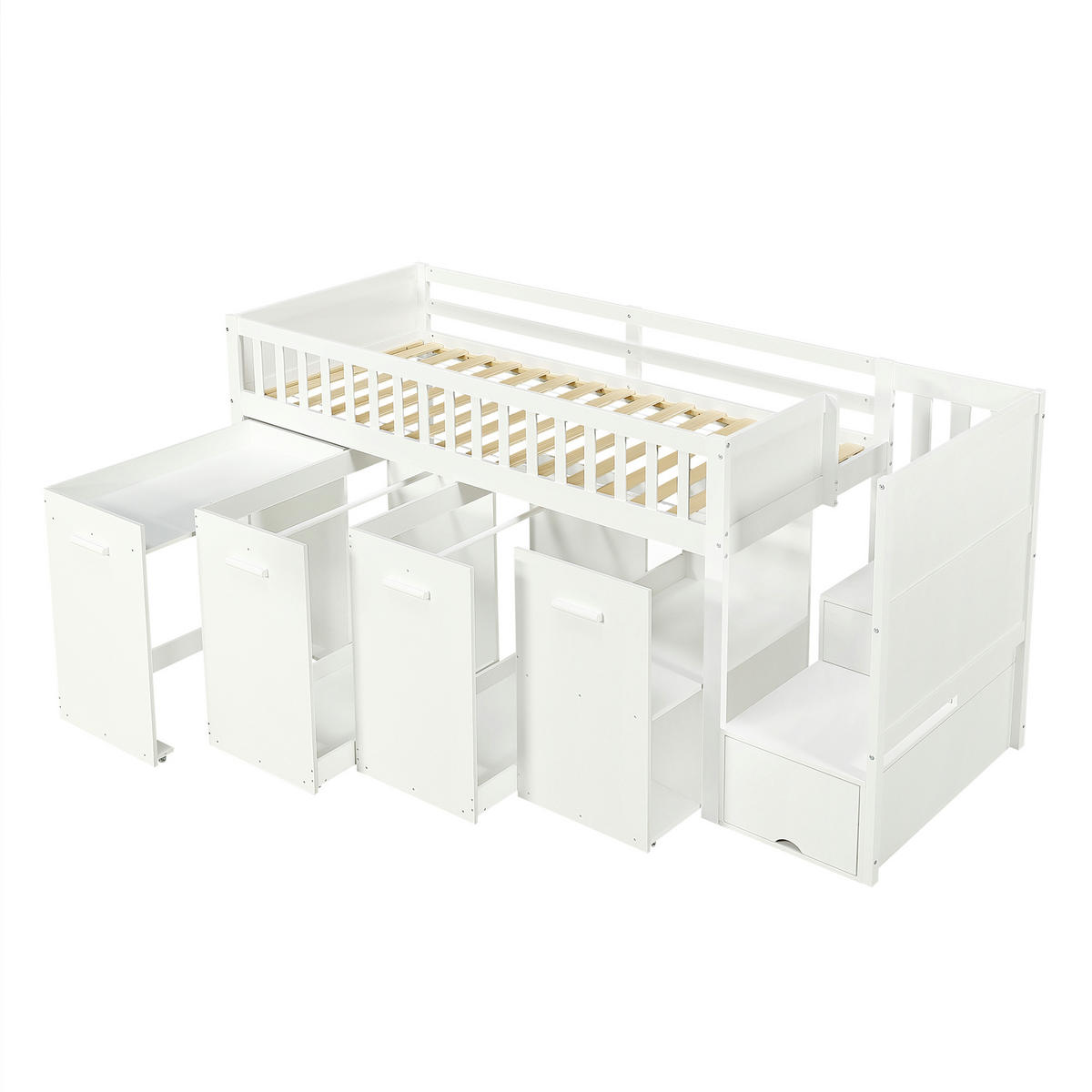 HOCHBETT 90/200 cm Weiß - Weiß, Holz - Raumix