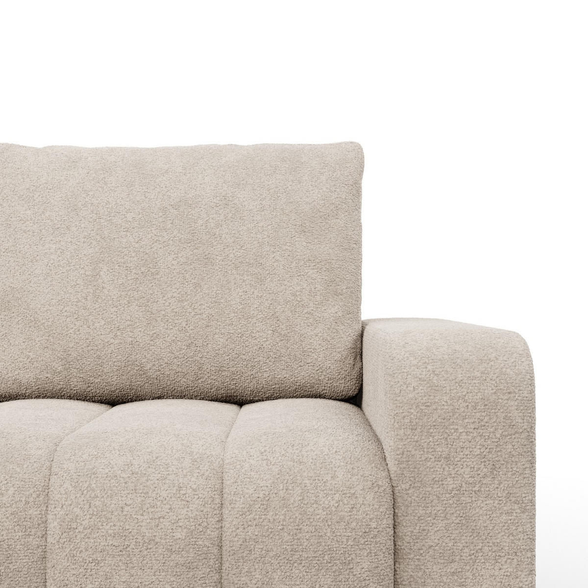 ECKSOFA MIT SCHLAFFUNKTION ABRIELLE BONELL Beige - Beige, Textil (144/237cm) - Mebligo