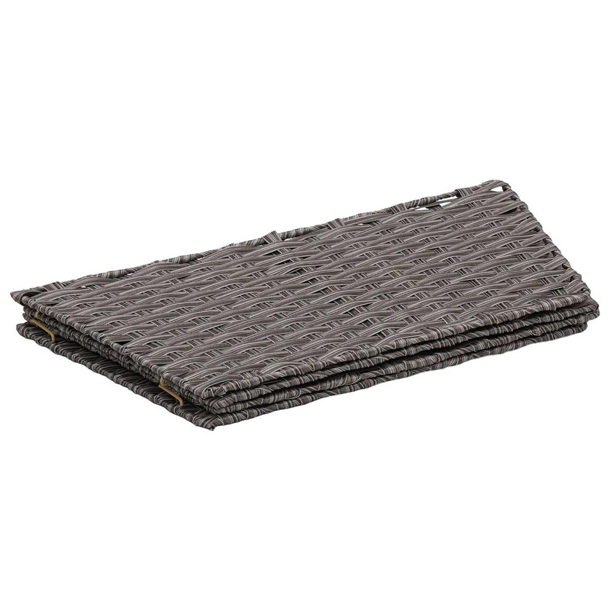 WEIHNACHTSBAUMKRAGEN 50/50/25 cm Grau Poly-Rattan - Grau, Holzwerkstoff (50/25/50cm) - vidaXL