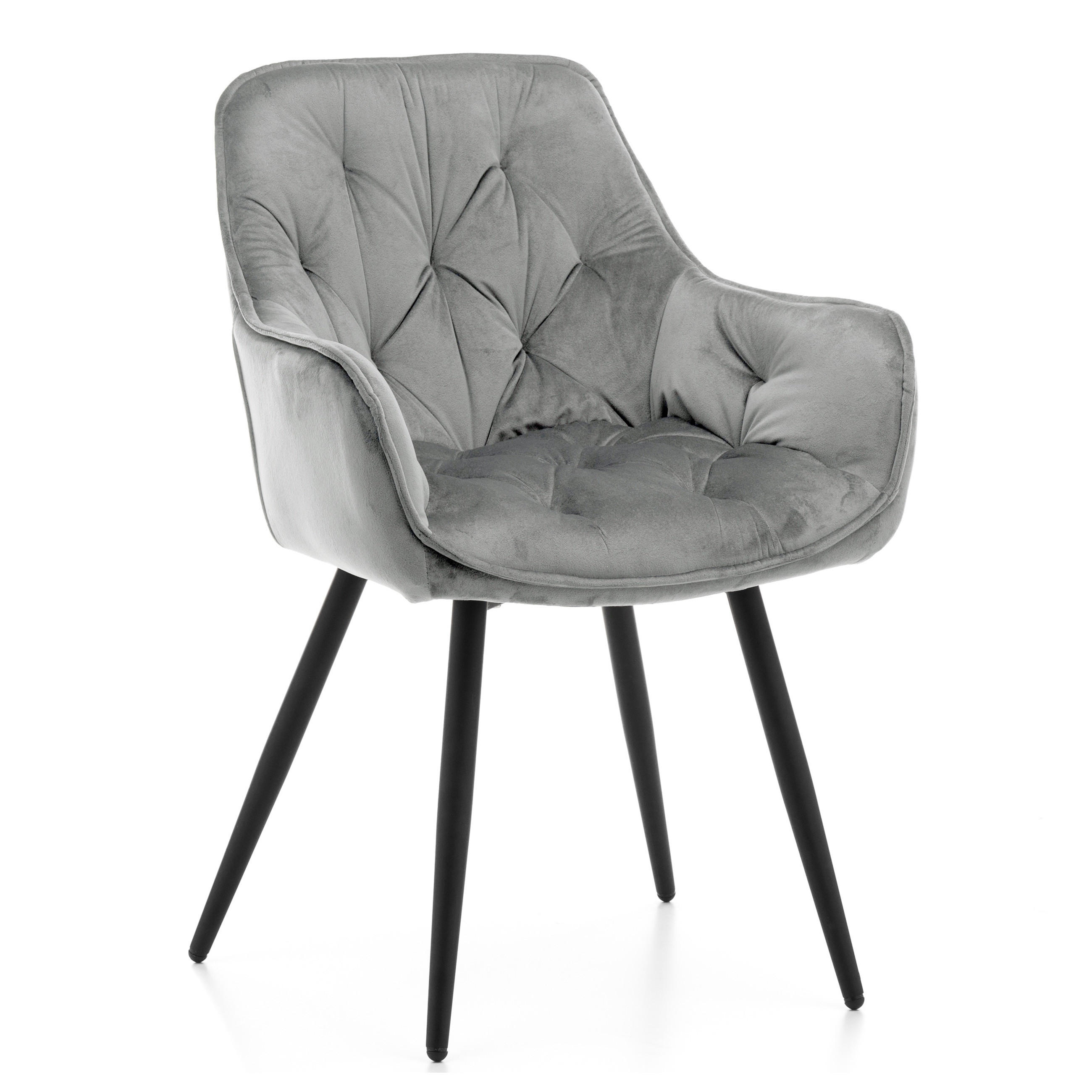 NEW Home Stuhl Hellgrau 58x87x61 cm