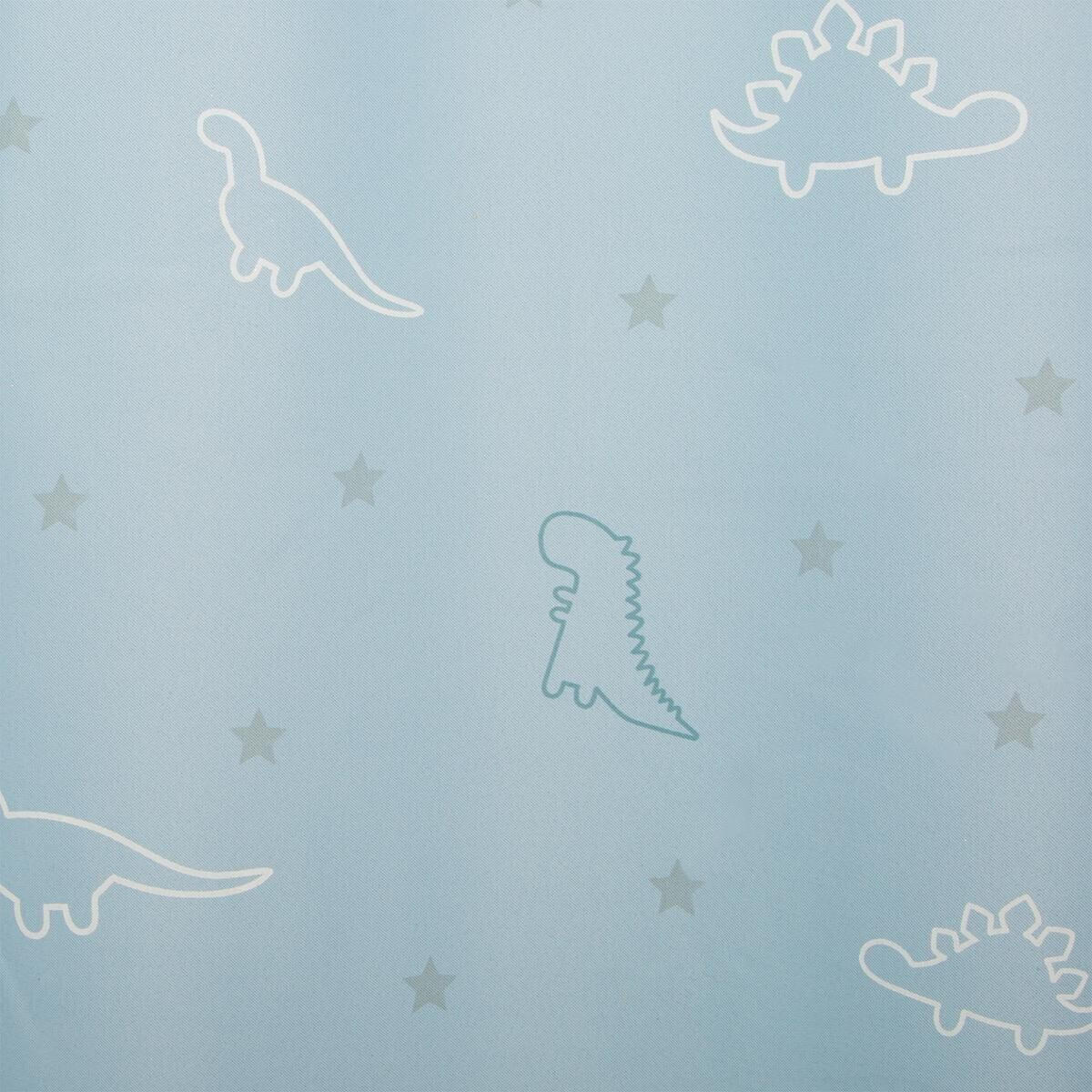 KINDERVORHANG mit Ösen Dinosaurier phosphoreszierend 140/250 cm - Blau, Textil (140/250/0.1cm) - Atmosphera for kids
