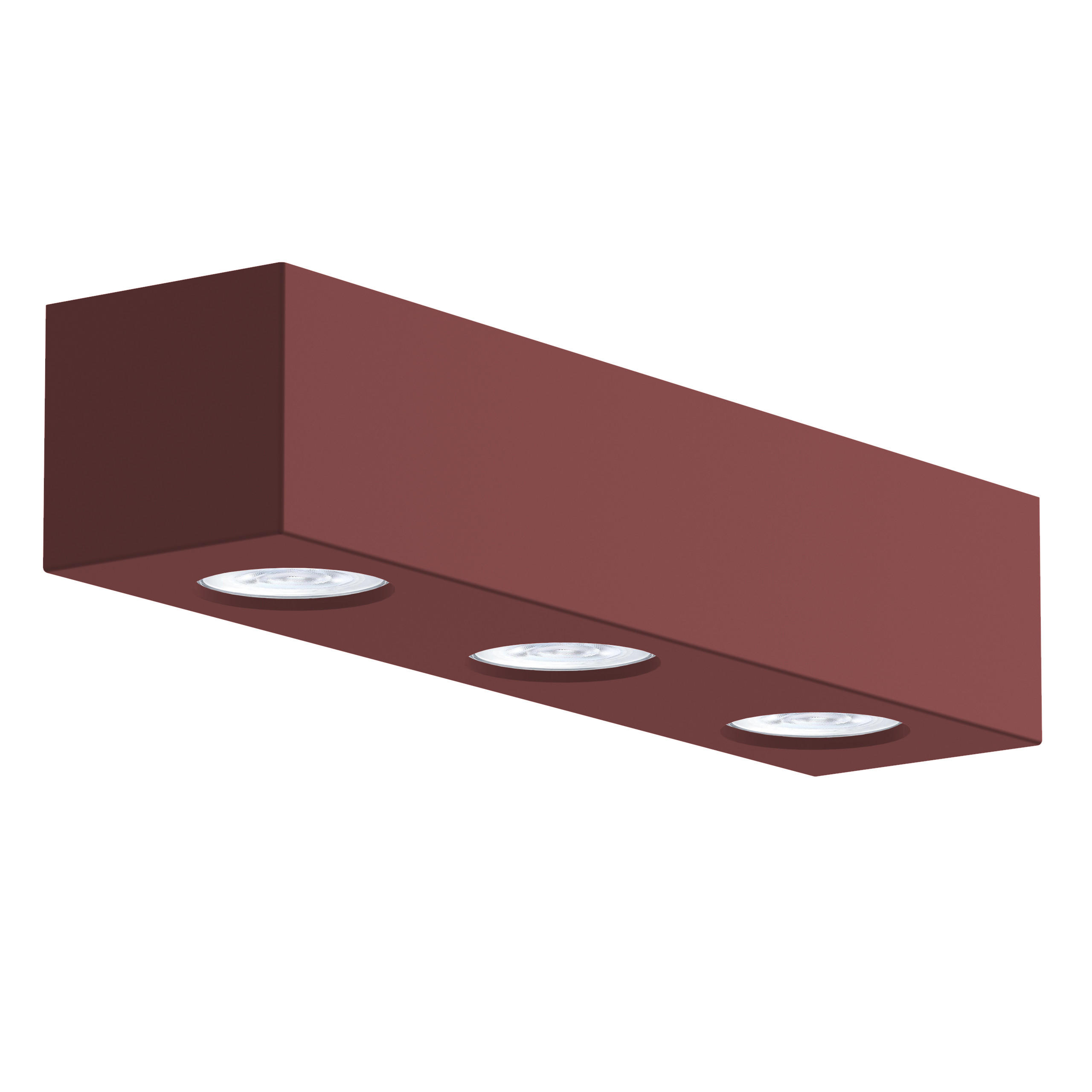 DECKENLEUCHTE - Rot, Metall (10/30/7cm) - Lumicom