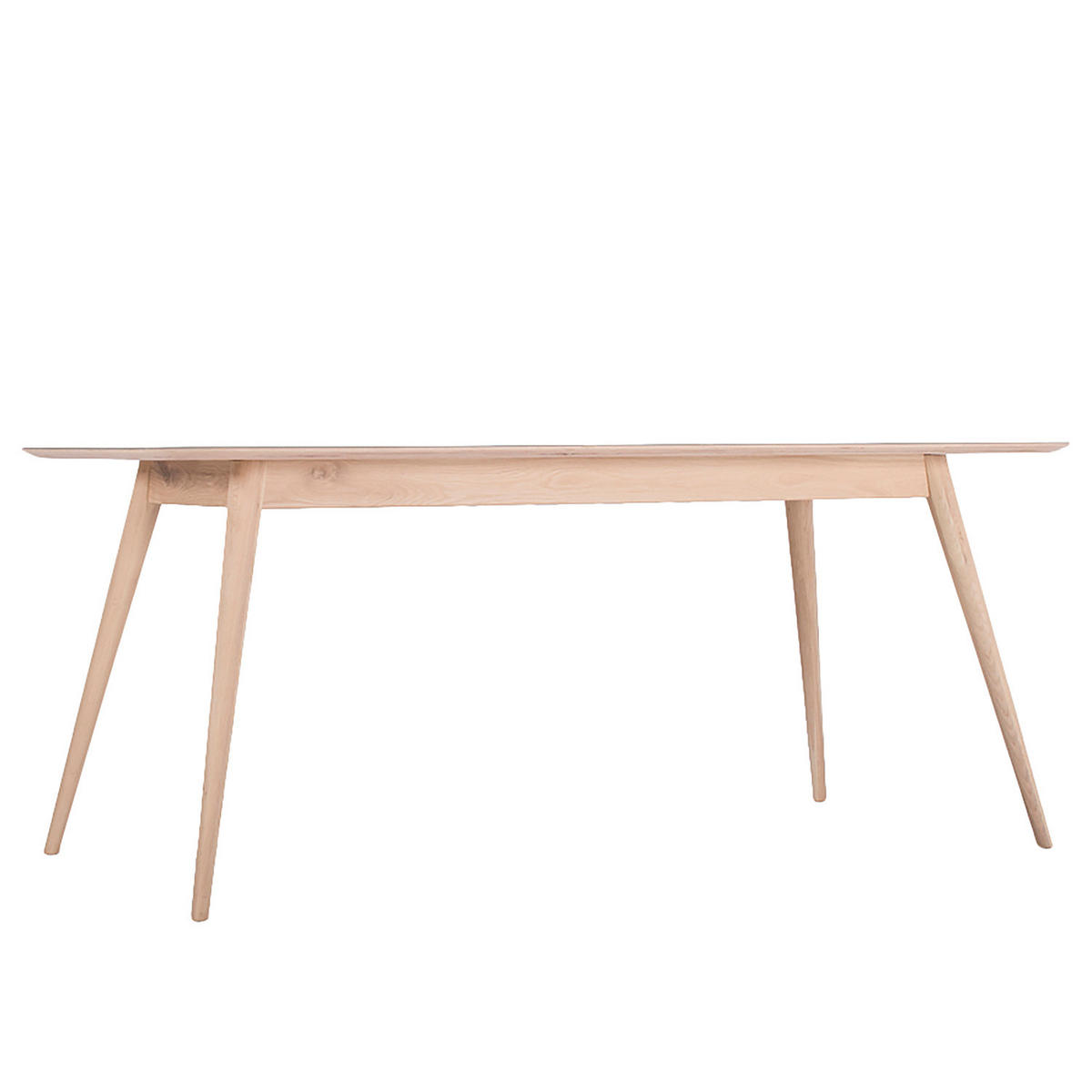 ESSTISCH - Eiche teilmassiv / Linoleum - Petrol/Eiche Artisan, Holzwerkstoff (90/180/75cm) - home24