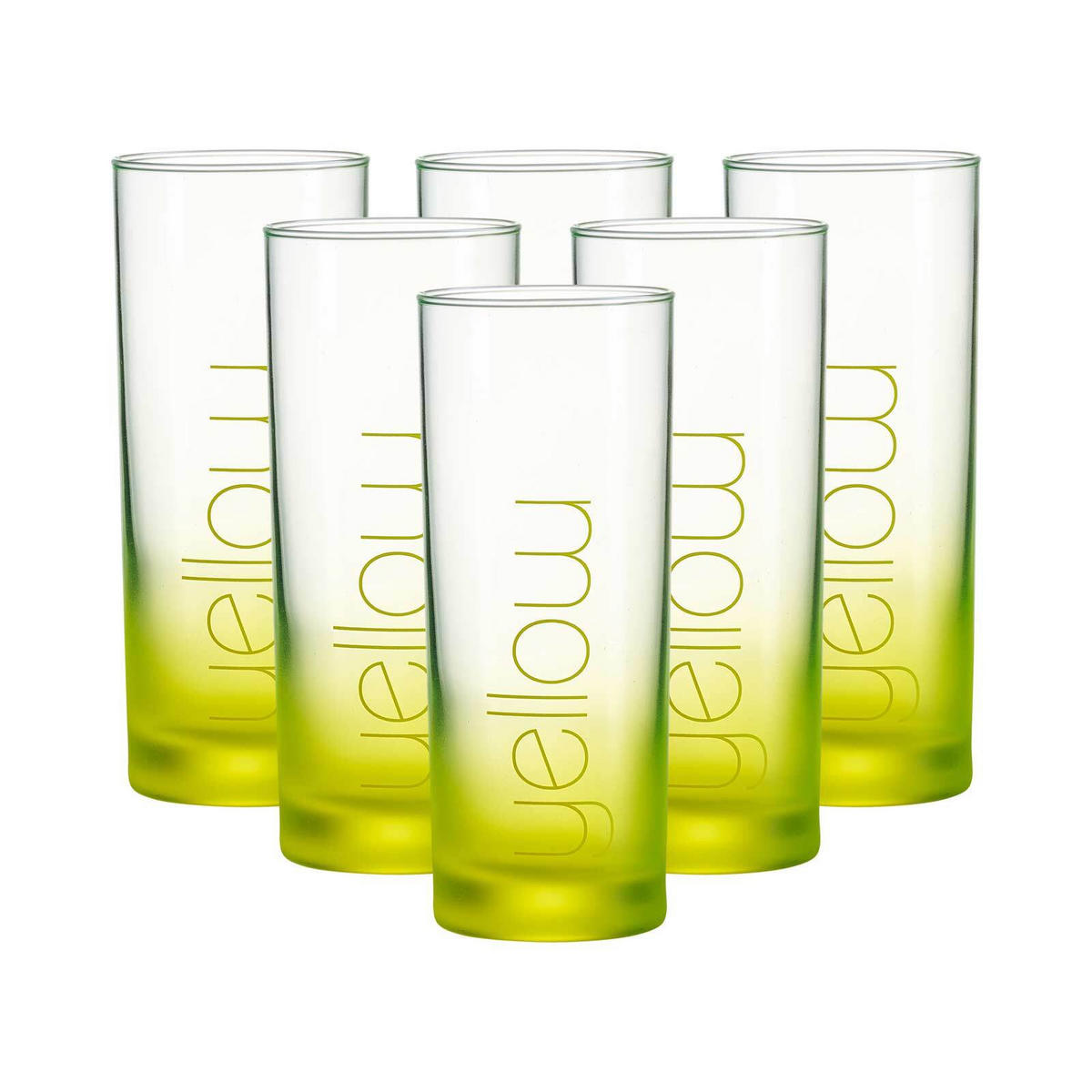 TRINKGLÄSER Favo Gelb 360 ml 6er Set - Gelb, Glas (0.36L) - Ritzenhoff Breker