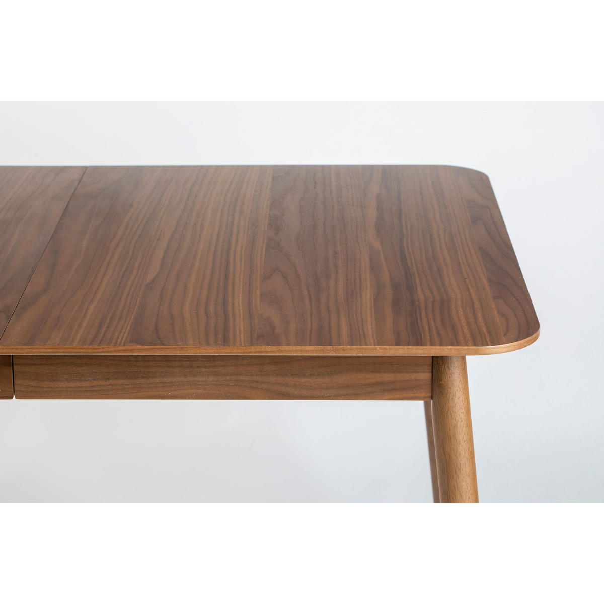 ESSTISCH Glimps Ausziehbarer 120/162x80 cm Walnuss - Braun, Holz (120/80/76cm) - Zuiver