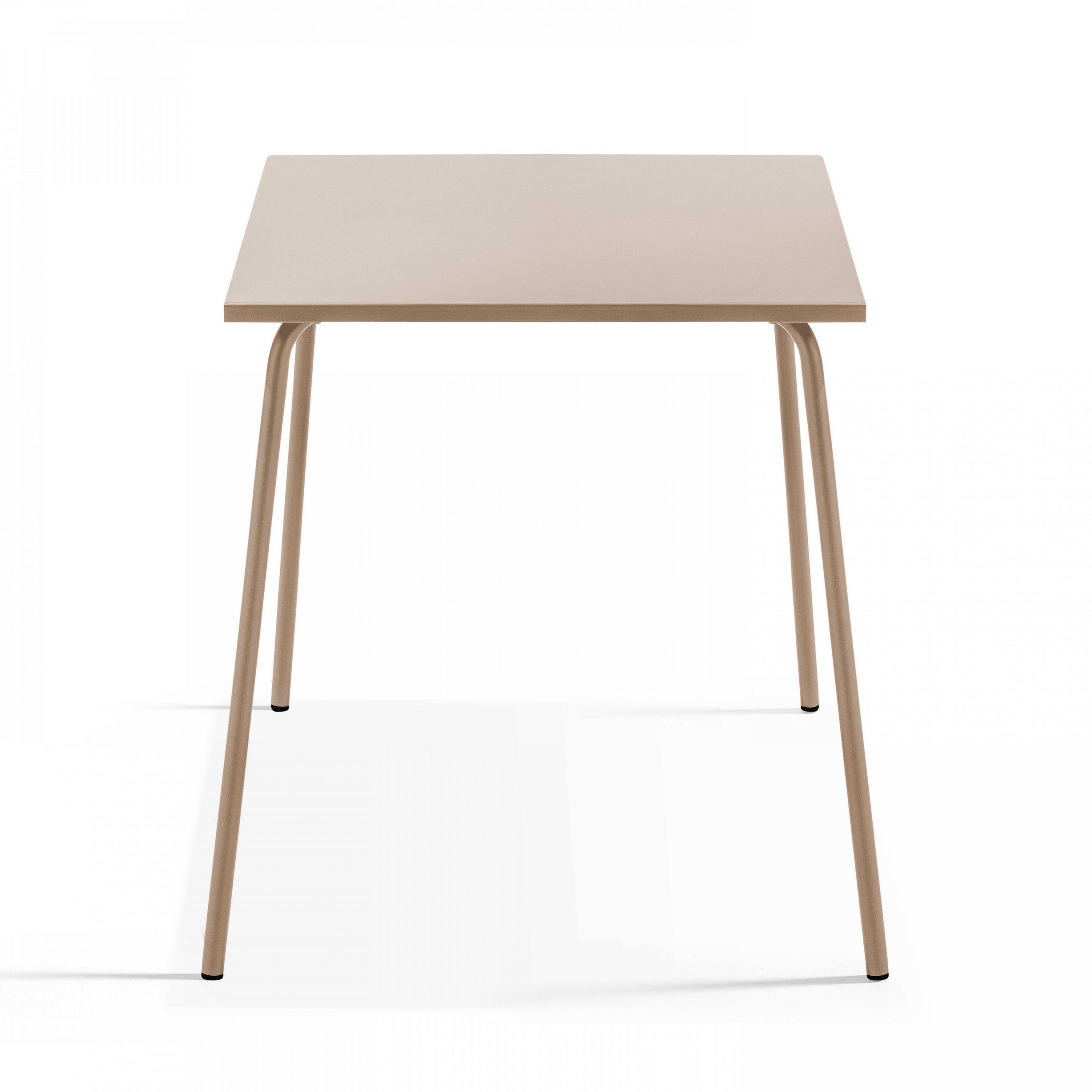 GARTENTISCH , Taupe - Taupe, Metall (70/70/70cm) - Oviala