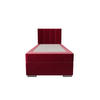 BOXBETT ZILANO 2 mit Matratze H3 und Topper 80x200 Itaka 34 rechts - Rot, Holz/Textil (80/200cm) - Bedante