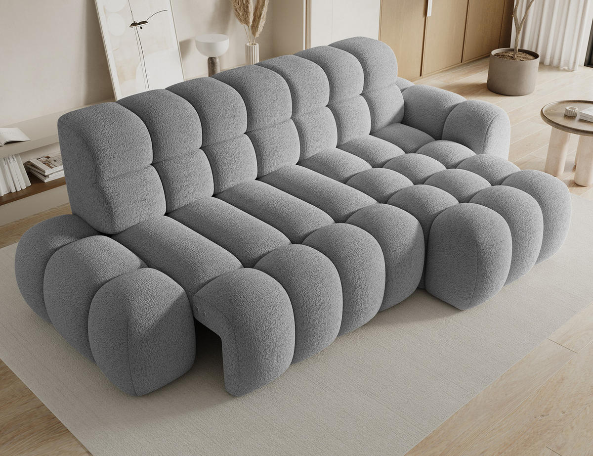 ECKSOFA Lorveno R - Hellgrau (Royal 04) - Hellgrau, Holzwerkstoff (283/165cm) - Möblo