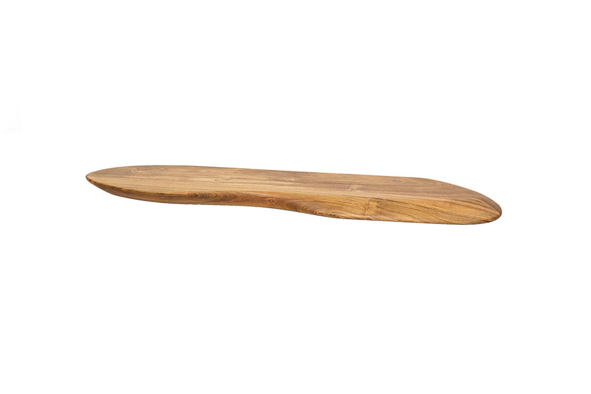 WANDREGAL HUZO Holz Akazie - Naturfarben, Holz (90/4/20cm) - KAWOLA
