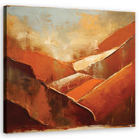 WANDBILD orange abstraktion - Orange, Textil (50/50cm) - Feeby