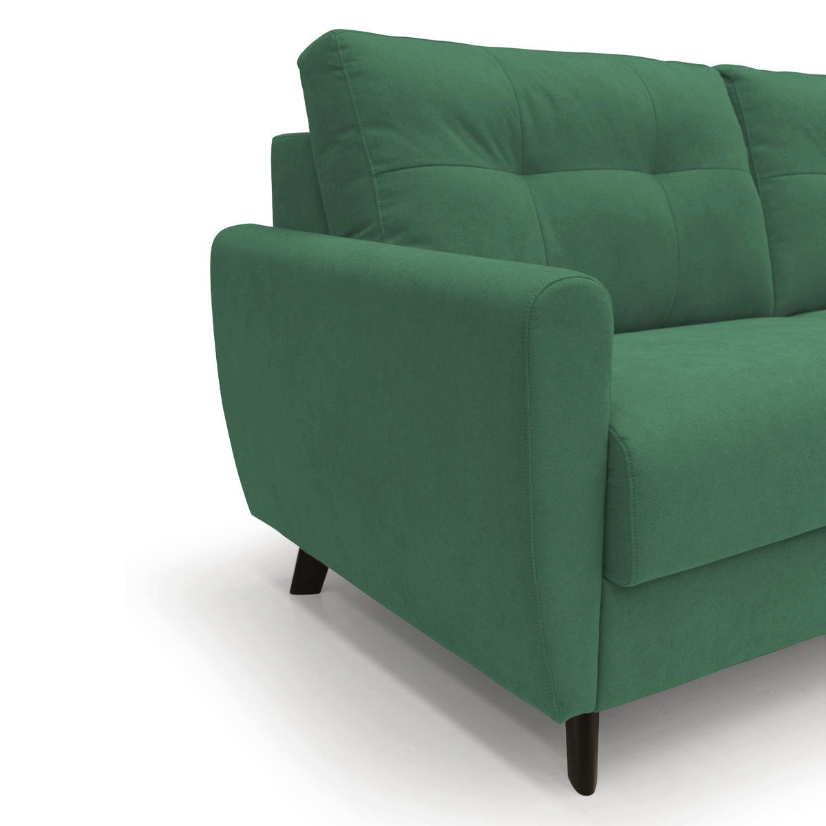 SCHLAFSOFA Callisto - Grün, Textil (208/97/96cm) - Divani.store