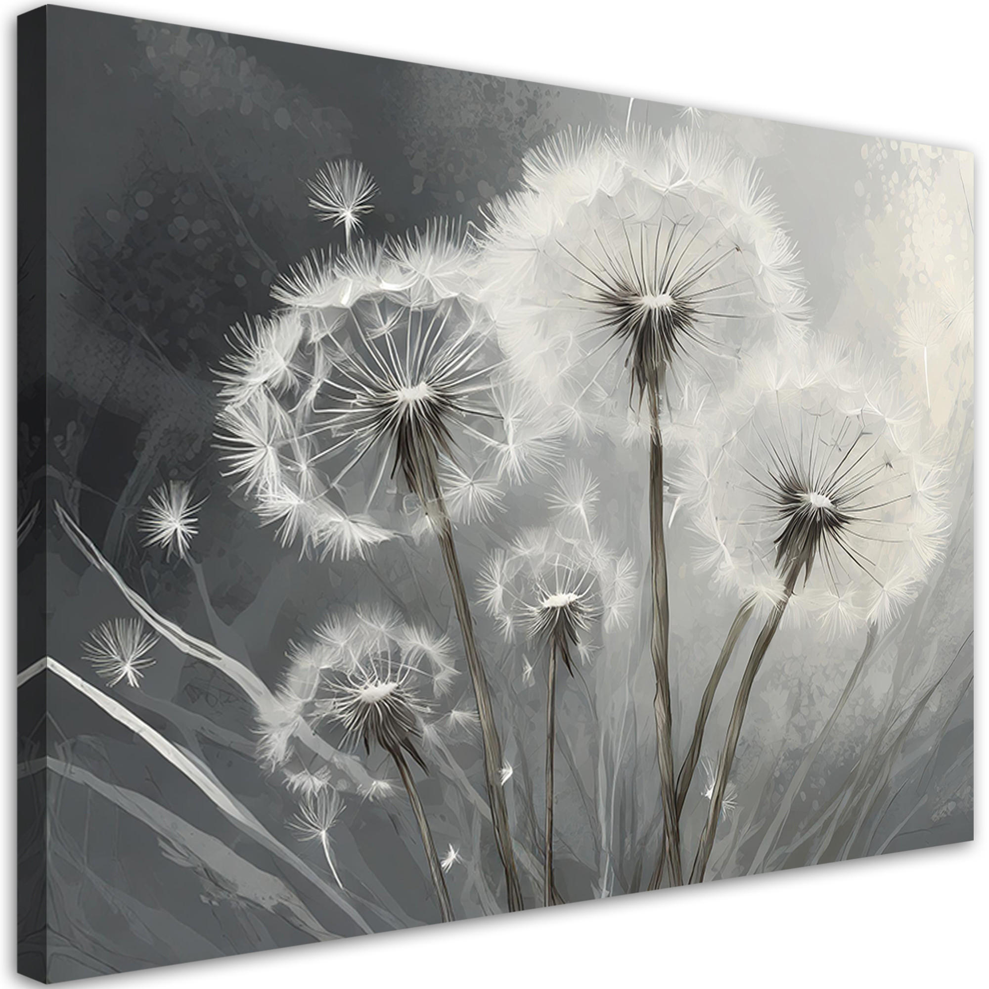 WANDBILD nahaufnahme von aufblasbaren pflanzen - Grau, Textil (60/40cm) - Feeby