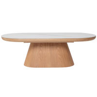 COUCHTISCH aus Keramik 120x60x38cm, natur - Braun, Holz (120/60/38cm) - Giga Meubel