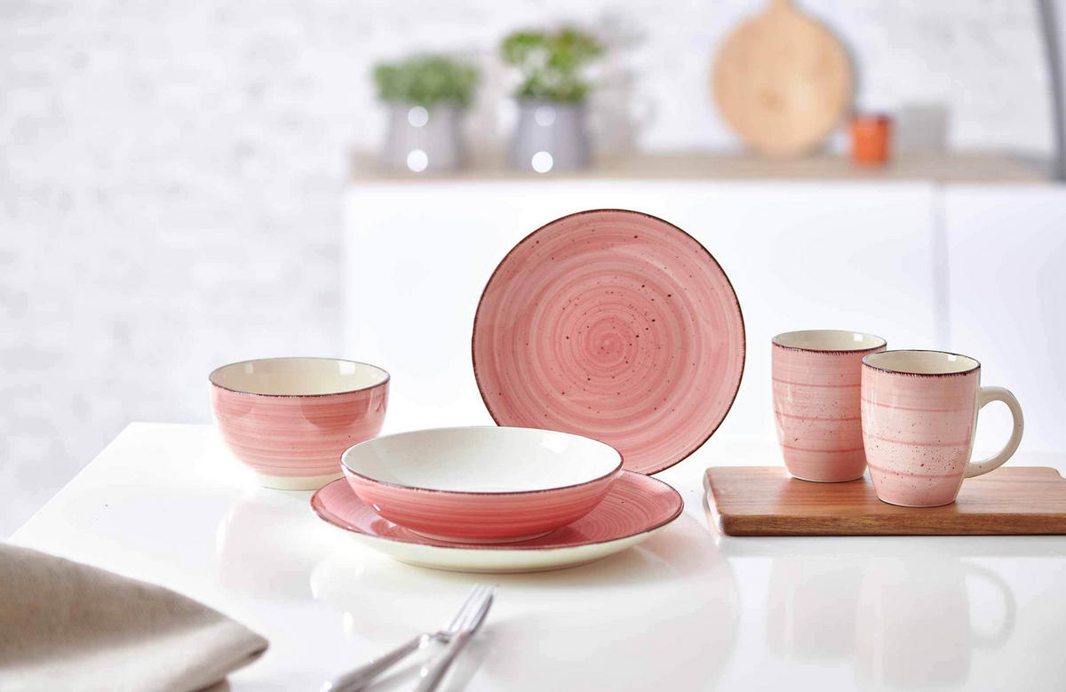 TAFELSERVICE Happy rot 12er Set - Rot, Keramik (2/2/2cm) - Ritzenhoff Breker