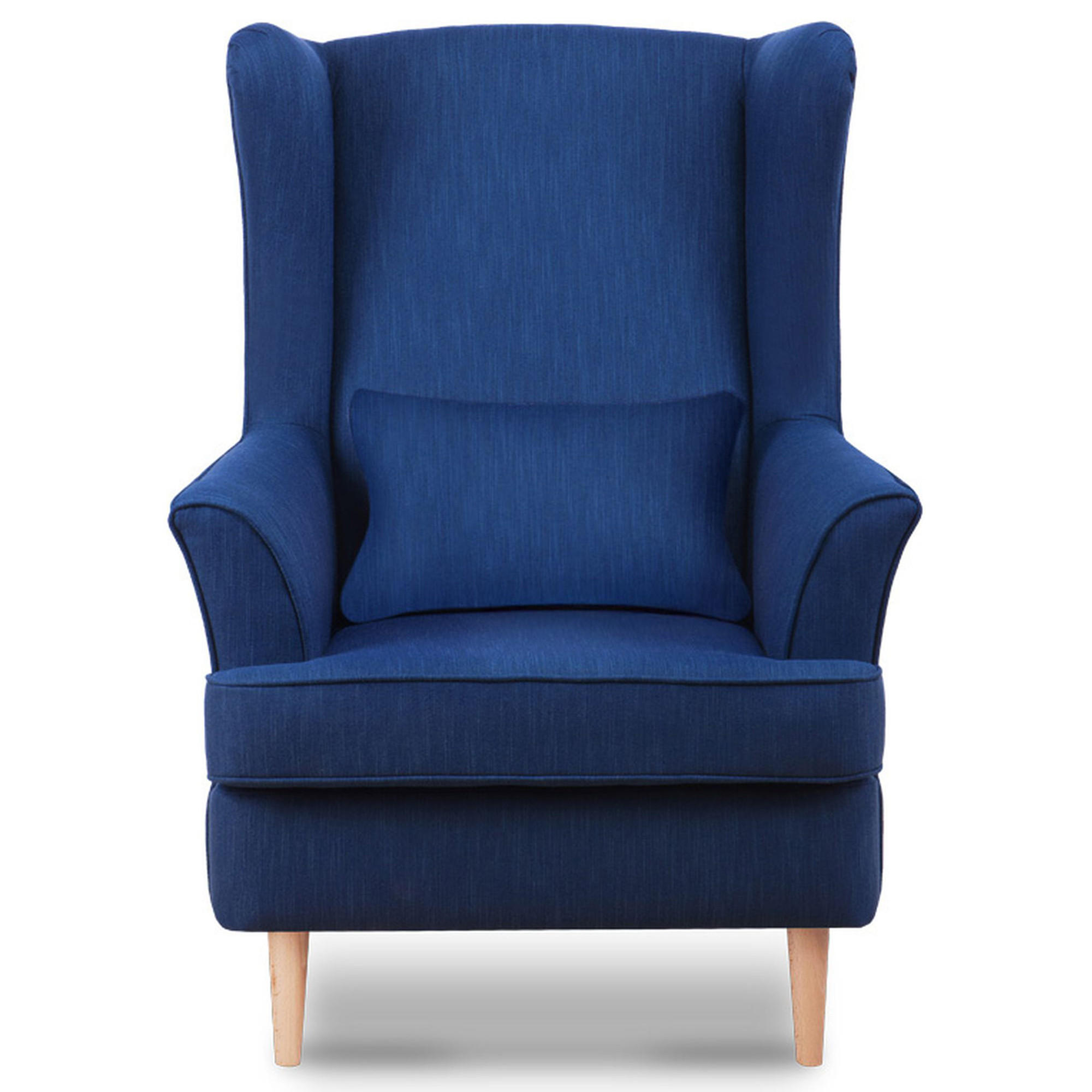 Thumbnail - Konsimo® Ohrensessel, Blau, Textil, 82x108x80 cm, Wohnzimmer, Sessel, Ohrensessel