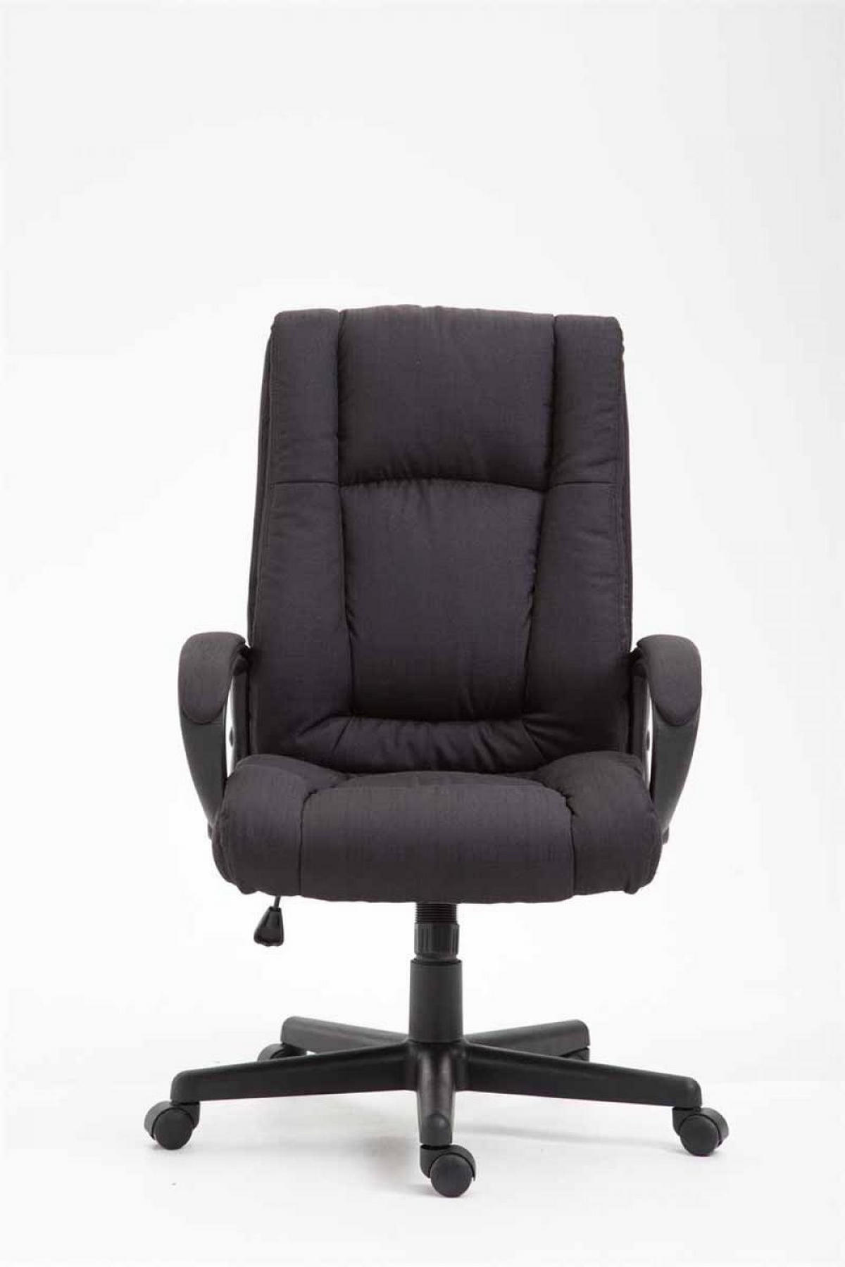 DREHSTUHL Stoff Schwarz - Schwarz, Kunststoff/Textil (66/106/70cm) - CLP