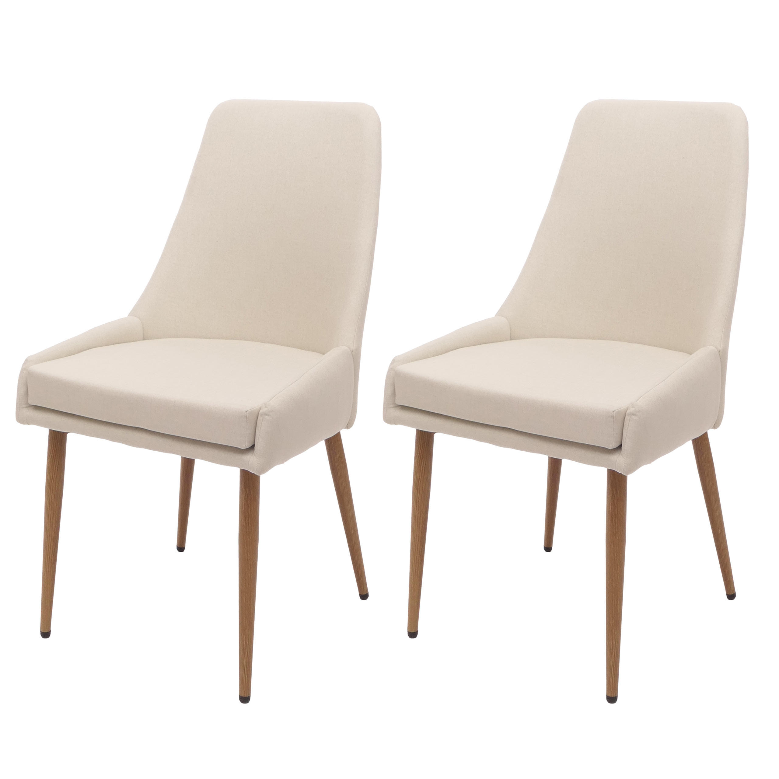 ESSZIMMERSTUHL Beige 2er-Set - Beige, Textil (50/92/60cm) - MCW