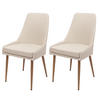 ESSZIMMERSTUHL Beige 2er-Set - Beige, Textil (50/92/60cm) - MCW