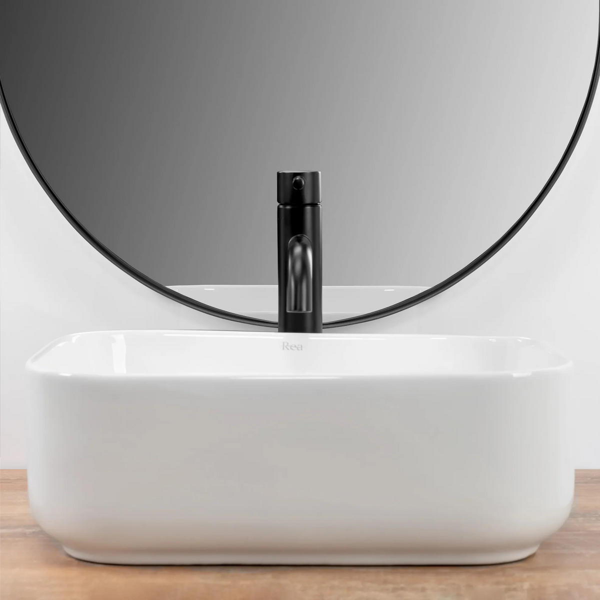 AUFSATZWASCHBECKEN Rea Demi Mini White - Weiß, Keramik (31/14/40.5cm) - REA