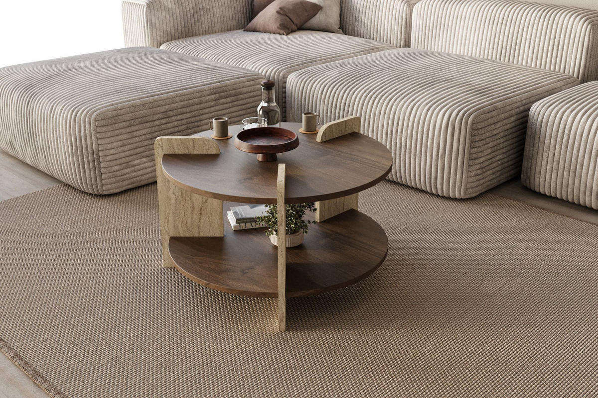 COUCHTISCH oalla Braun - Braun, Holz (70/70/45cm) - Habitat Garten