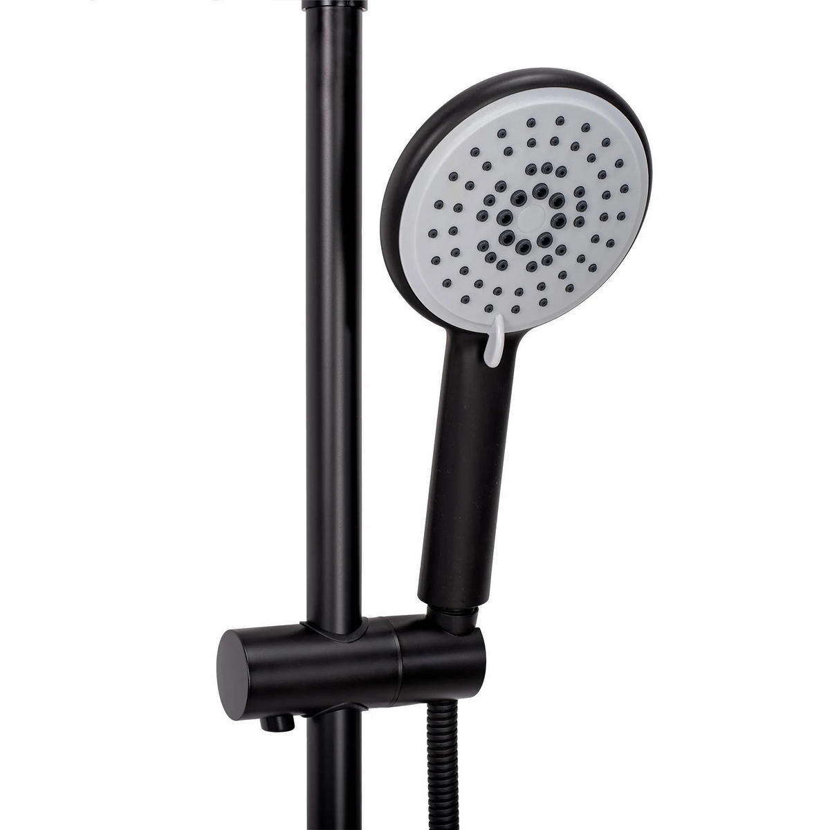 DUSCHGARNITUR Rea Verso Black - Schwarz, Metall (22/143.5/45.5cm) - REA