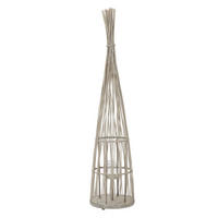 BAMBUSOVÁ LAMPION V: 150 cm, dřevěná barva, styl boho - přírodní, dřevo (35.5/150/35.5cm) - ECD-Germany