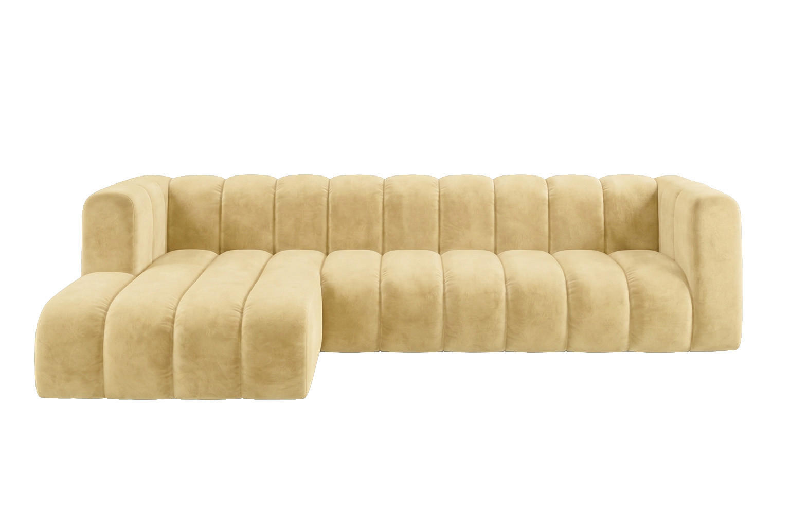 Kaiser Möbel Ecksofa Hellgelb 318x179 cm